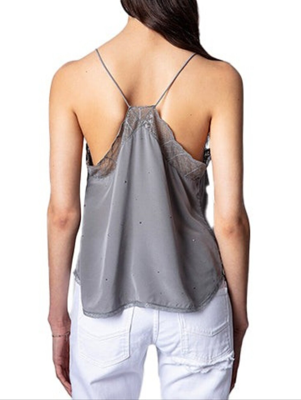 Sale! Zadig & Voltaire Christy Strass Embellished Tank Top XS